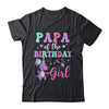 Papa Of The Birthday For Girl Dinosaur T-Rex Party Family Shirt & Hoodie | teecentury