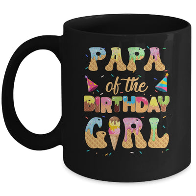 Papa Of The Birthday Girl 1st Ice Cream Party Family Mug | teecentury