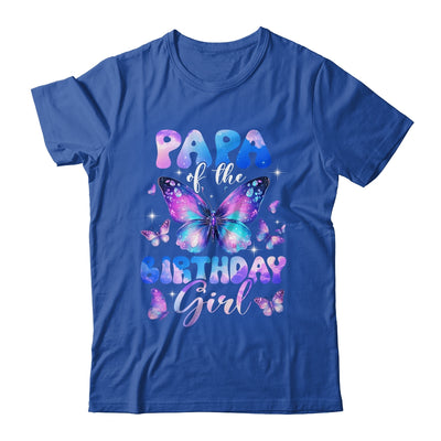 Papa Of The Birthday Girl Butterfly Family Matching Shirt & Hoodie | teecentury