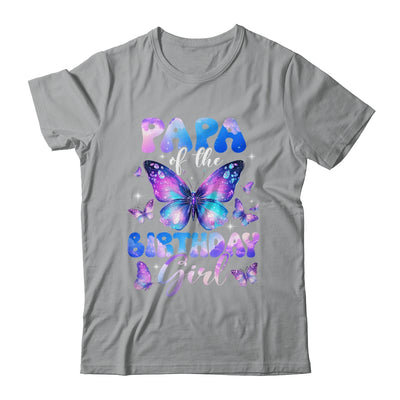 Papa Of The Birthday Girl Butterfly Family Matching Shirt & Hoodie | teecentury