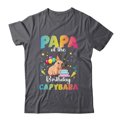 Papa Of The Birthday Girl Capybara Bday Party Family Shirt & Hoodie | teecentury