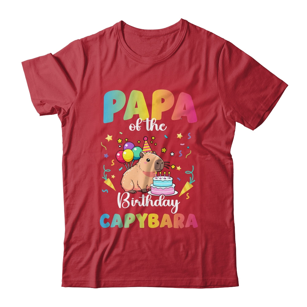 Papa Of The Birthday Girl Capybara Bday Party Family Shirt & Hoodie | teecentury