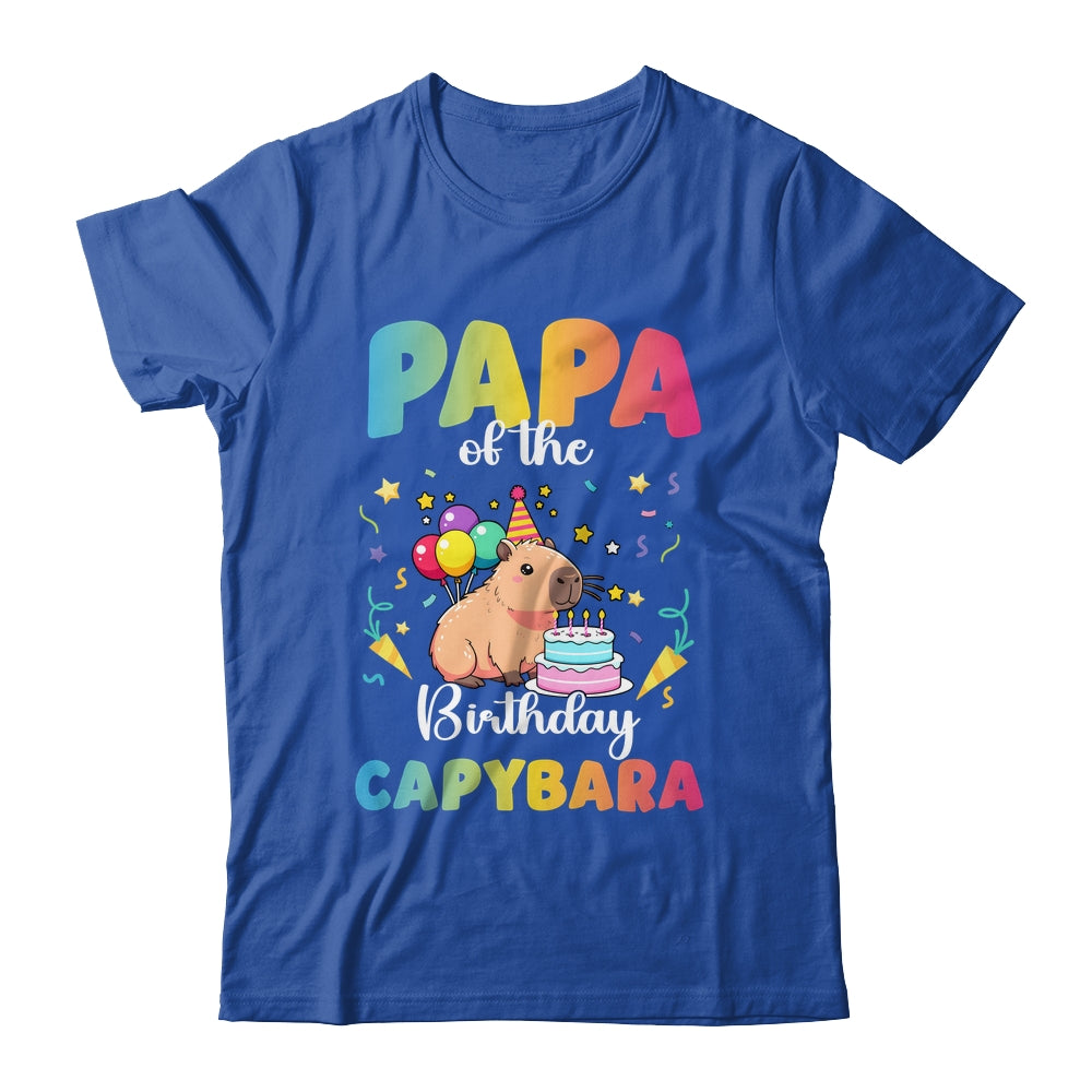 Papa Of The Birthday Girl Capybara Bday Party Family Shirt & Hoodie | teecentury