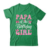 Papa Of The Birthday Girl Family Pink Coquette Bow Shirt & Hoodie | teecentury