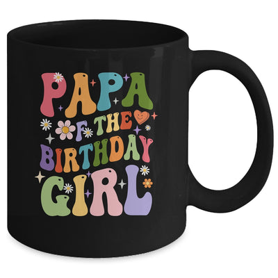 Papa Of The Birthday Girl Groovy Party 1st Birthday Girl Mug | teecentury