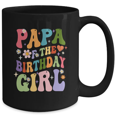 Papa Of The Birthday Girl Groovy Party 1st Birthday Girl Mug | teecentury