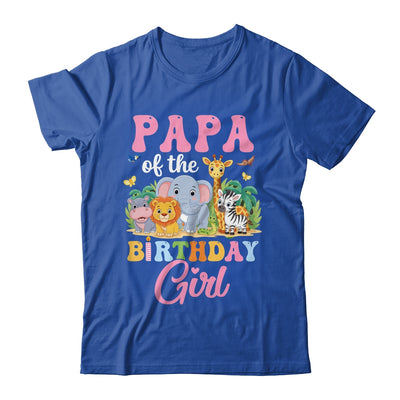 Papa Of The Birthday Girl Kids Safari Jungle Animal Shirt & Hoodie | teecentury