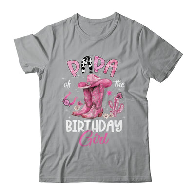 Papa Of The Birthday Girl Pink Cowgirl Western Cow Girl Shirt & Hoodie | teecentury