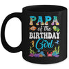 Papa Of The Birthday Girl Sea Fish Ocean Aquarium Party Mug | teecentury