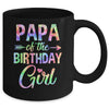 Papa Of The Birthday Girl Tie Dye 1st Birthday Girl Family Mug | teecentury