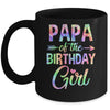 Papa Of The Birthday Girl Tie Dye 1st Birthday Girl Family Mug | teecentury