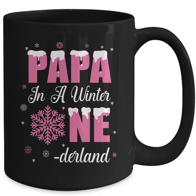 Papa Of The Birthday Girl Winter Onederland 1st Birthday Mug | teecentury