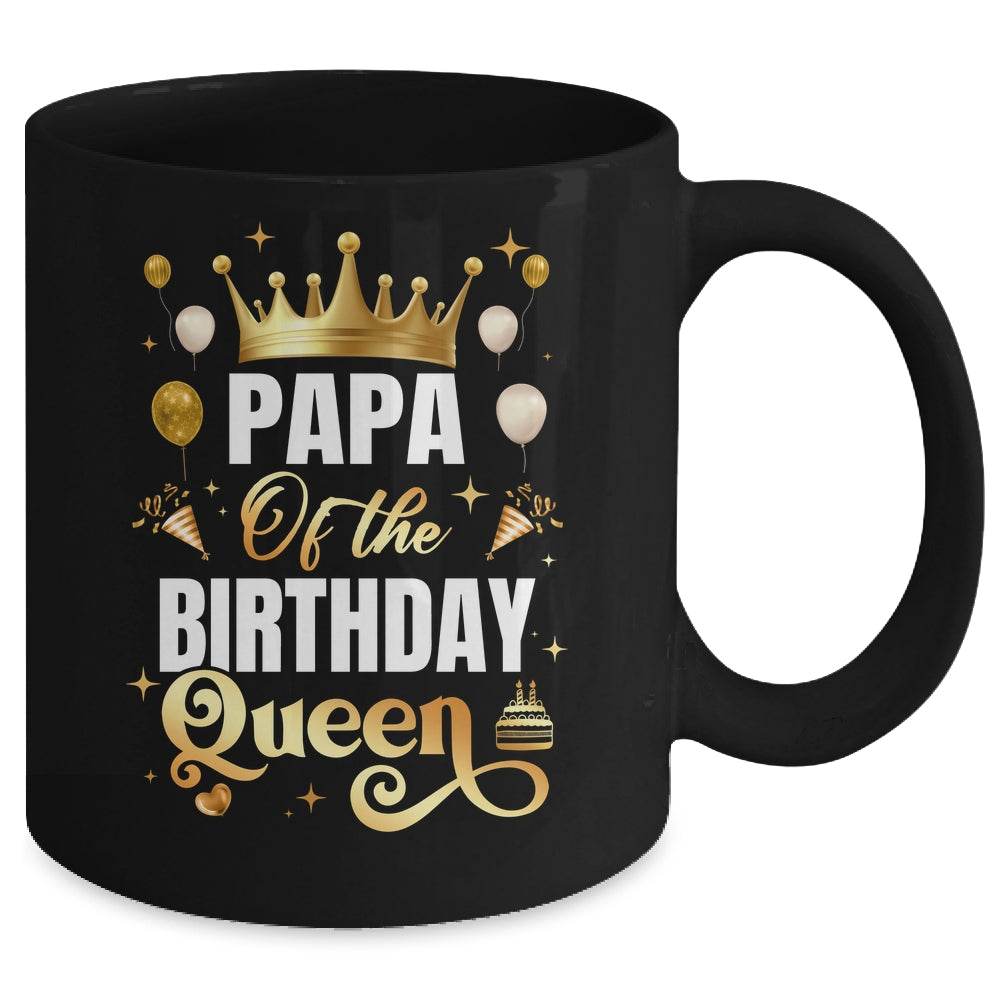 Papa Of The Birthday Queen Funny Matching Birthday Party Mug | teecentury