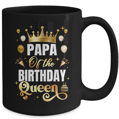 Papa Of The Birthday Queen Funny Matching Birthday Party Mug | teecentury