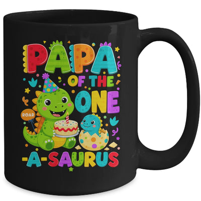 Papa Of The One-A-Saurus 1St Birthday Boy T-Rex Dinosaur Mug | teecentury