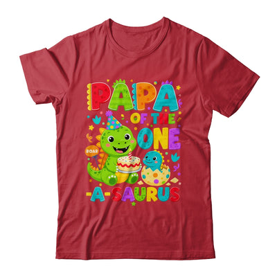 Papa Of The One-A-Saurus 1St Birthday Boy T-Rex Dinosaur Shirt & Hoodie | teecentury