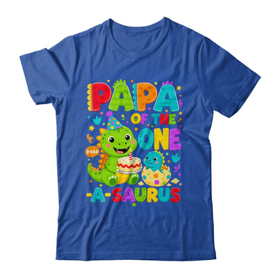 Papa Of The One-A-Saurus 1St Birthday Boy T-Rex Dinosaur Shirt & Hoodie | teecentury