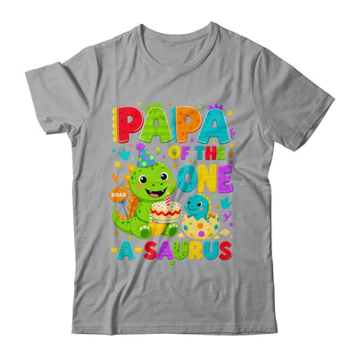 Papa Of The One-A-Saurus 1St Birthday Boy T-Rex Dinosaur Shirt & Hoodie | teecentury