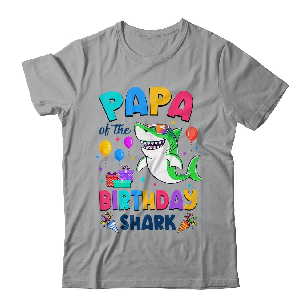 Papa Of The Shark Birthday Family Matching Party Kids Shirt & Hoodie | teecentury