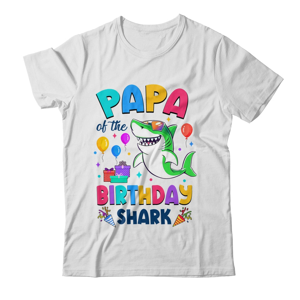 Papa Of The Shark Birthday Family Matching Party Kids Shirt & Hoodie | teecentury