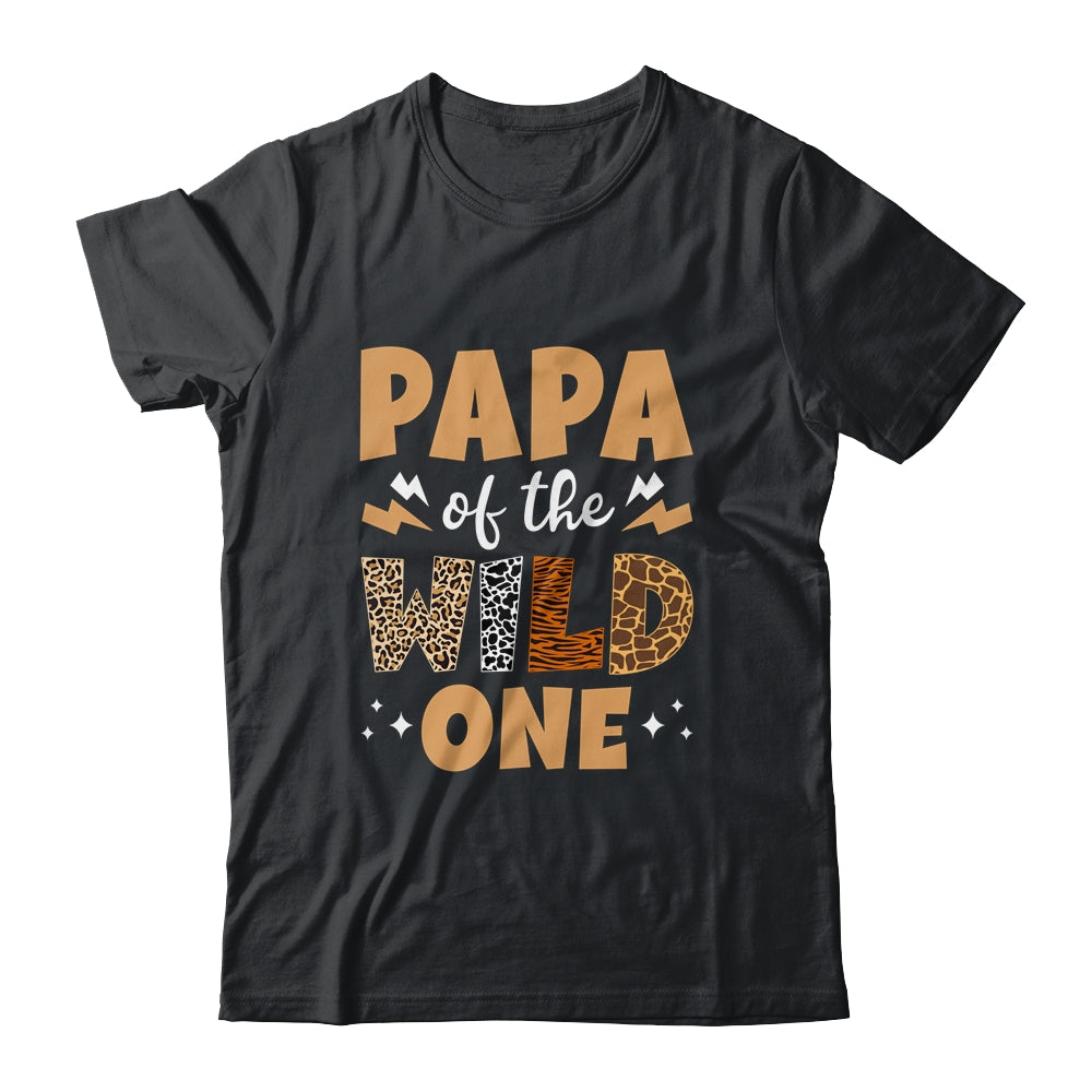 Papa Of Wild One Jungle 1st Birthday Party Leopard Shirt & Hoodie | teecentury
