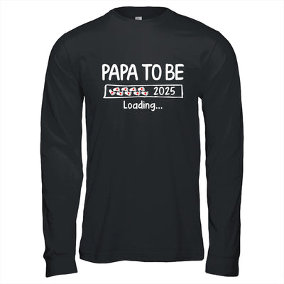 Papa To Be 2025 Loading Promoted To Papa Est 2025 Shirt & Hoodie | teecentury