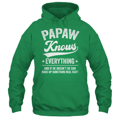 Papaw Knows Everything Fathers Day Birthday Christmas Shirt & Hoodie | teecentury