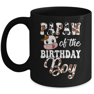 Papaw Of The Birthday Boy Cow Farm 1st Birthday Boy Mug | teecentury