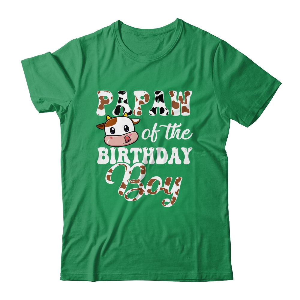 Papaw Of The Birthday Boy Cow Farm 1st Birthday Boy Shirt & Hoodie | teecentury