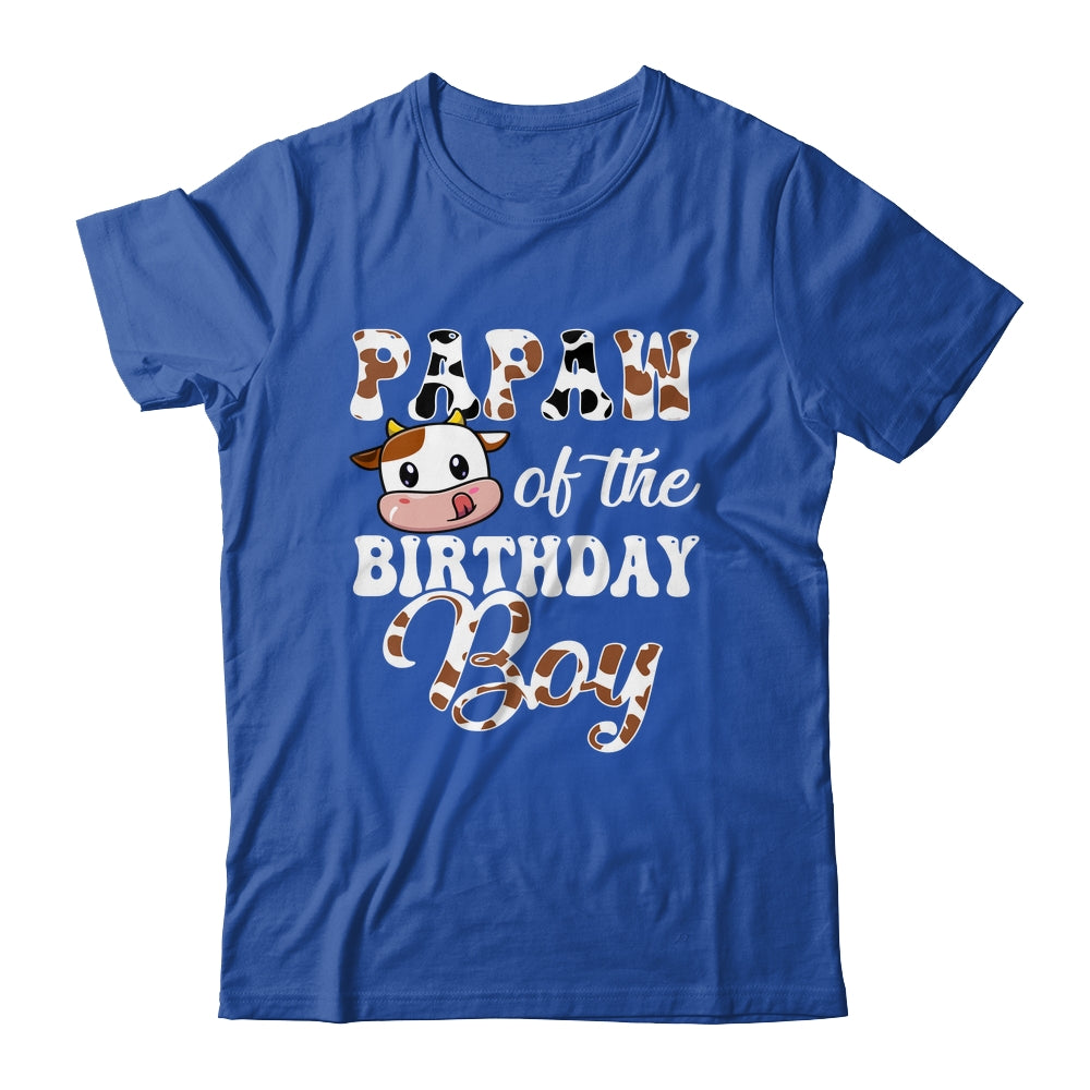 Papaw Of The Birthday Boy Cow Farm 1st Birthday Boy Shirt & Hoodie | teecentury