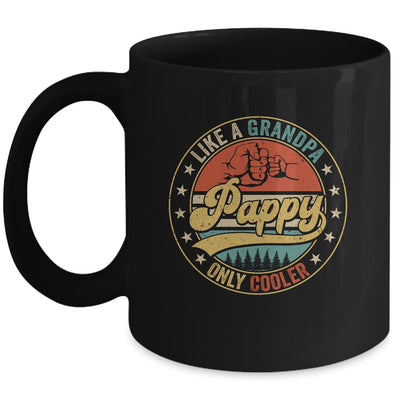 Pappy Like A Grandpa Only Cooler Retro Funny Dad Fathers Day Mug | teecentury