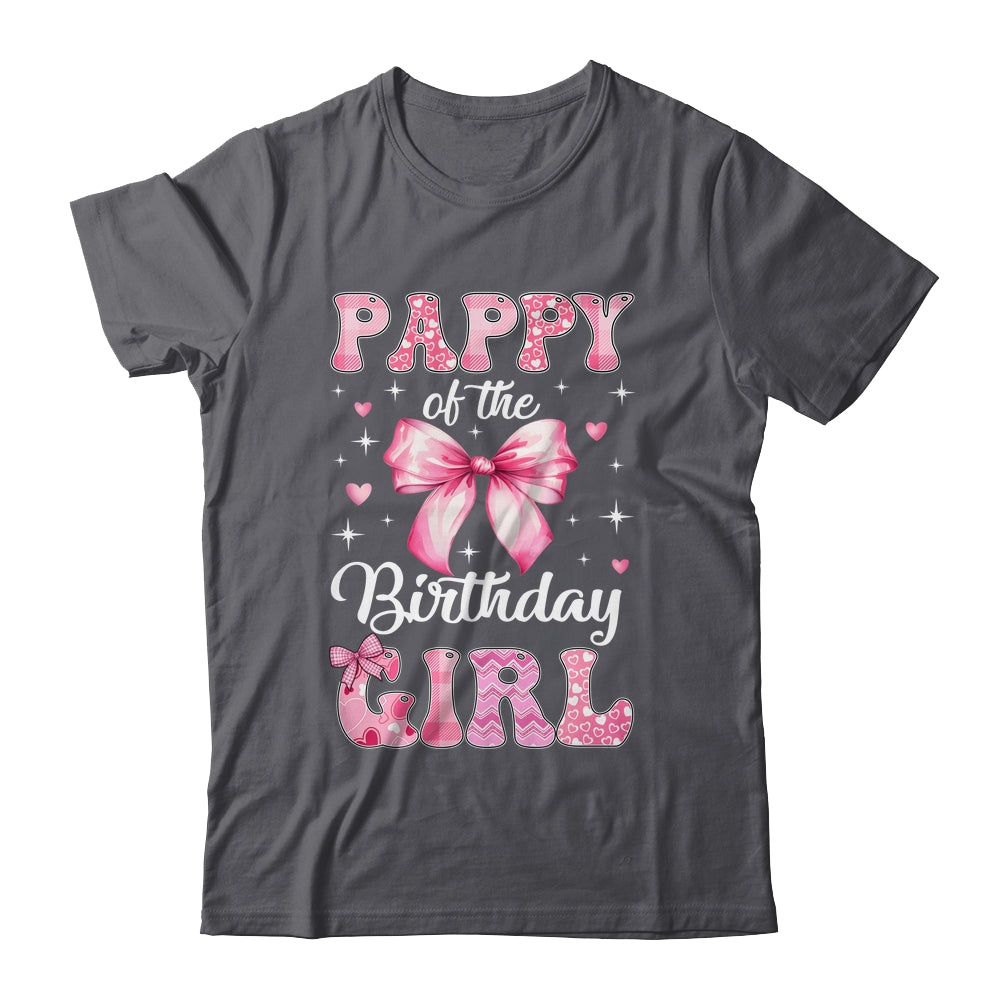 Pappy Of Birthday Girl Coquette Bow Matching Family Shirt & Hoodie | teecentury