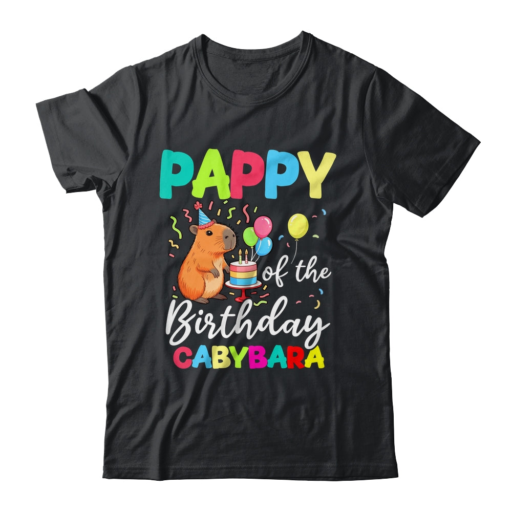 Pappy Of The Birthday Capybara Girl Bday Party Family Shirt & Hoodie | teecentury