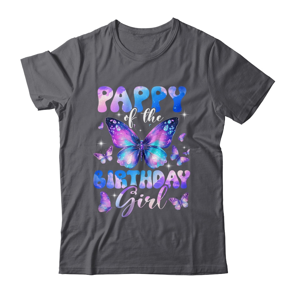 Pappy Of The Birthday Girl Butterfly Family Matching Shirt & Hoodie | teecentury