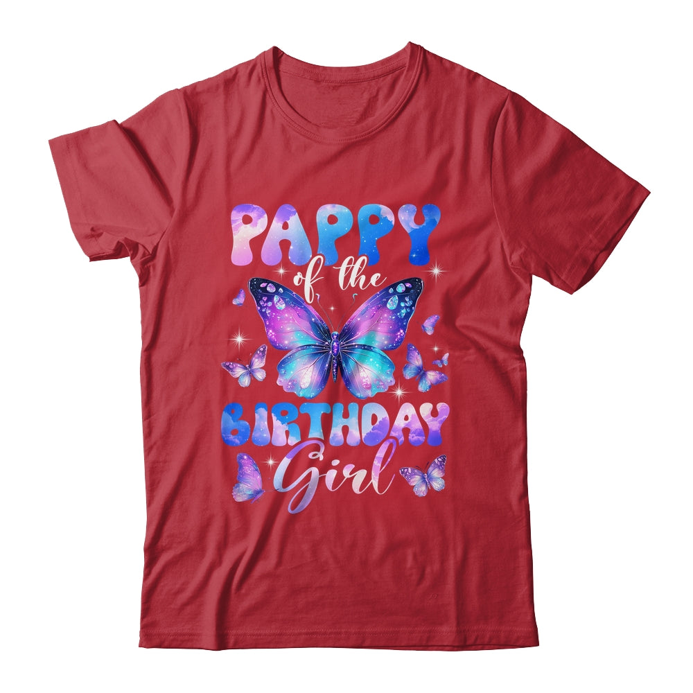 Pappy Of The Birthday Girl Butterfly Family Matching Shirt & Hoodie | teecentury