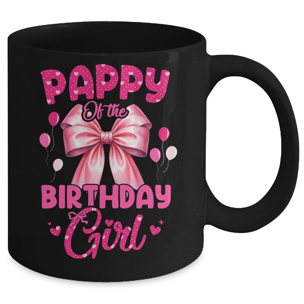 Pappy Of The Birthday Girl Coquette Bow Matching Family Mug | teecentury