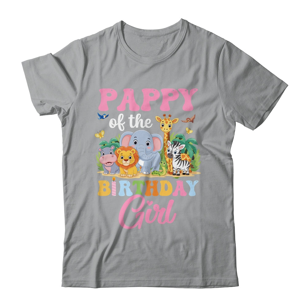 Pappy Of The Birthday Girl Kids Safari Jungle Animal Shirt & Hoodie | teecentury