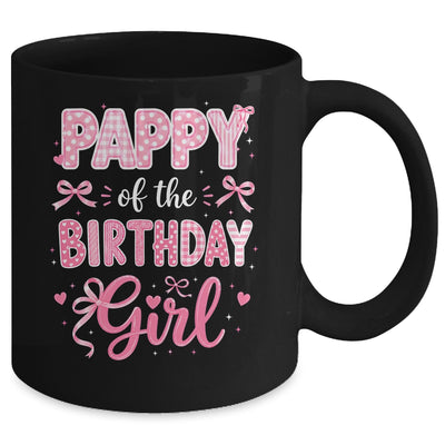 Pappy Of The Birthday Girl Matching Pink Coquette Bow Mug | teecentury