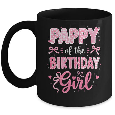 Pappy Of The Birthday Girl Matching Pink Coquette Bow Mug | teecentury