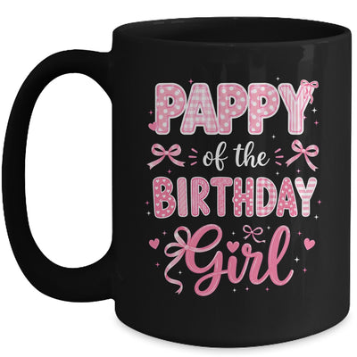 Pappy Of The Birthday Girl Matching Pink Coquette Bow Mug | teecentury