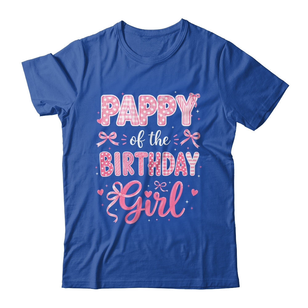 Pappy Of The Birthday Girl Matching Pink Coquette Bow Shirt & Hoodie | teecentury