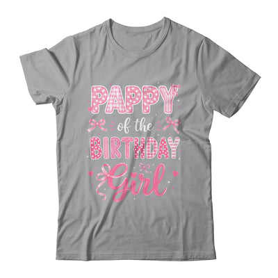 Pappy Of The Birthday Girl Matching Pink Coquette Bow Shirt & Hoodie | teecentury