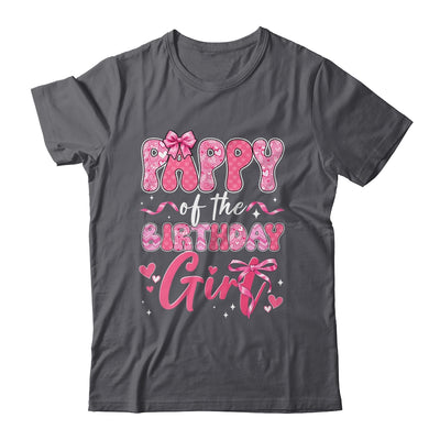 Pappy Of The Birthday Girl Pink Coquette Bow Family Shirt & Hoodie | teecentury