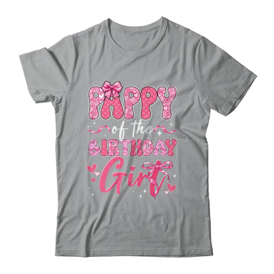 Pappy Of The Birthday Girl Pink Coquette Bow Family Shirt & Hoodie | teecentury