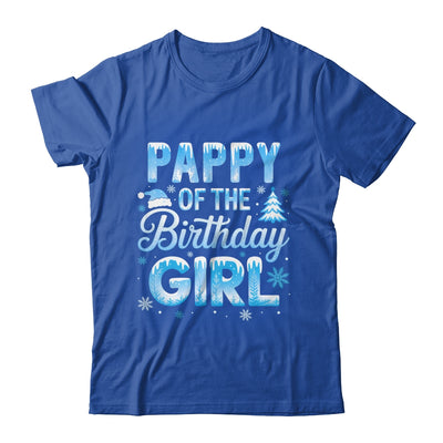 Pappy Of The Birthday Girl Snowflakes Winter Family Matching Shirt & Hoodie | teecentury