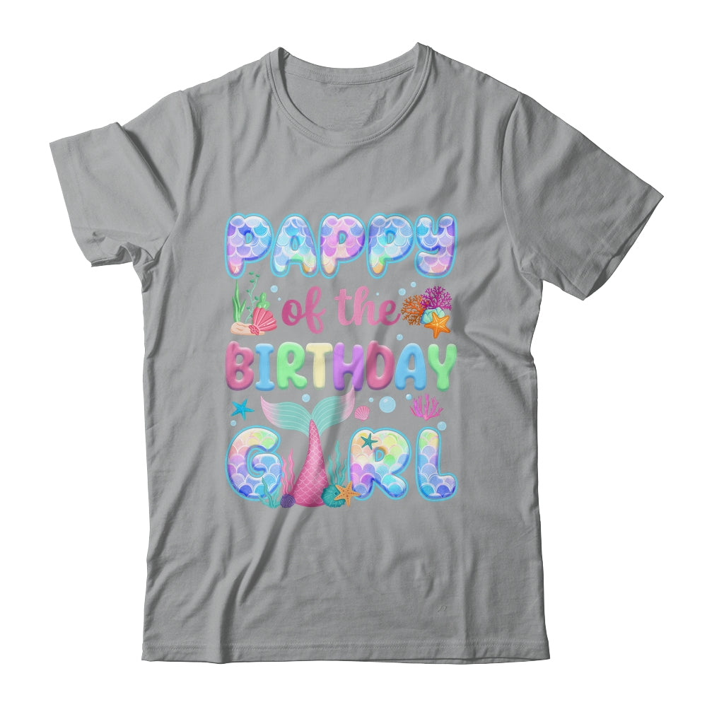 Pappy Of The Birthday Mermaid Girl Family Matching Party Shirt & Hoodie | teecentury