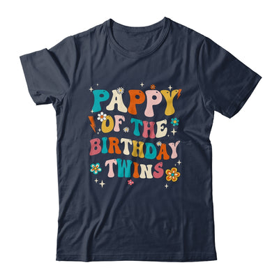 Pappy Of The Birthday Twins Boys Girls Party Retro Bday Shirt & Hoodie | teecentury