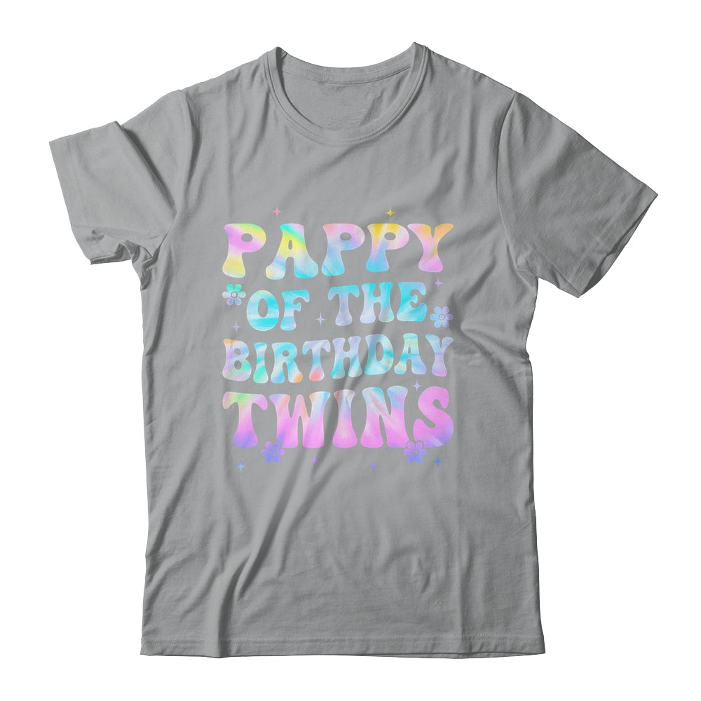 Pappy Of The Birthday Twins Girls Kids Party Retro Bday Shirt & Hoodie | teecentury