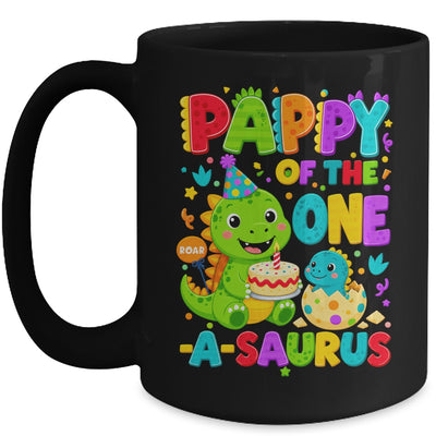 Pappy Of The One-A-Saurus 1St Birthday Boy T-Rex Dinosaur Mug | teecentury