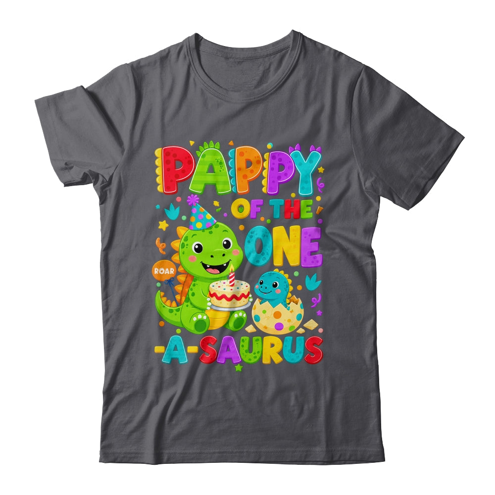 Pappy Of The One-A-Saurus 1St Birthday Boy T-Rex Dinosaur Shirt & Hoodie | teecentury